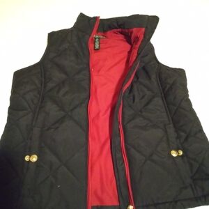 Ralph Lauren Black Quilted Vest